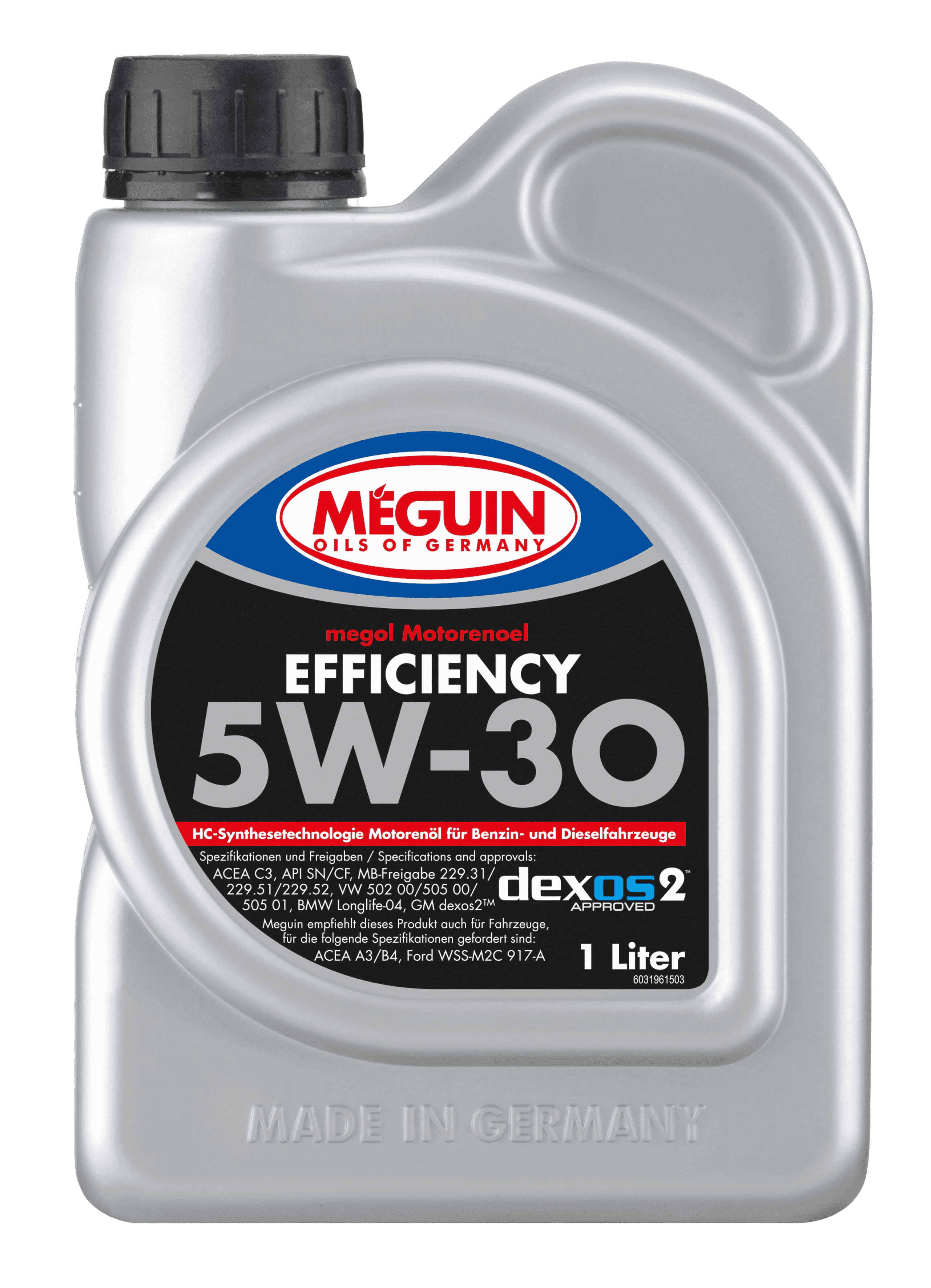 Моторное масло MEGUIN Megol Efficiency 5W-30, 1л (MEGUIN: 3196)